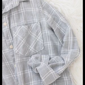 Classic plaid cotton flannel shirt